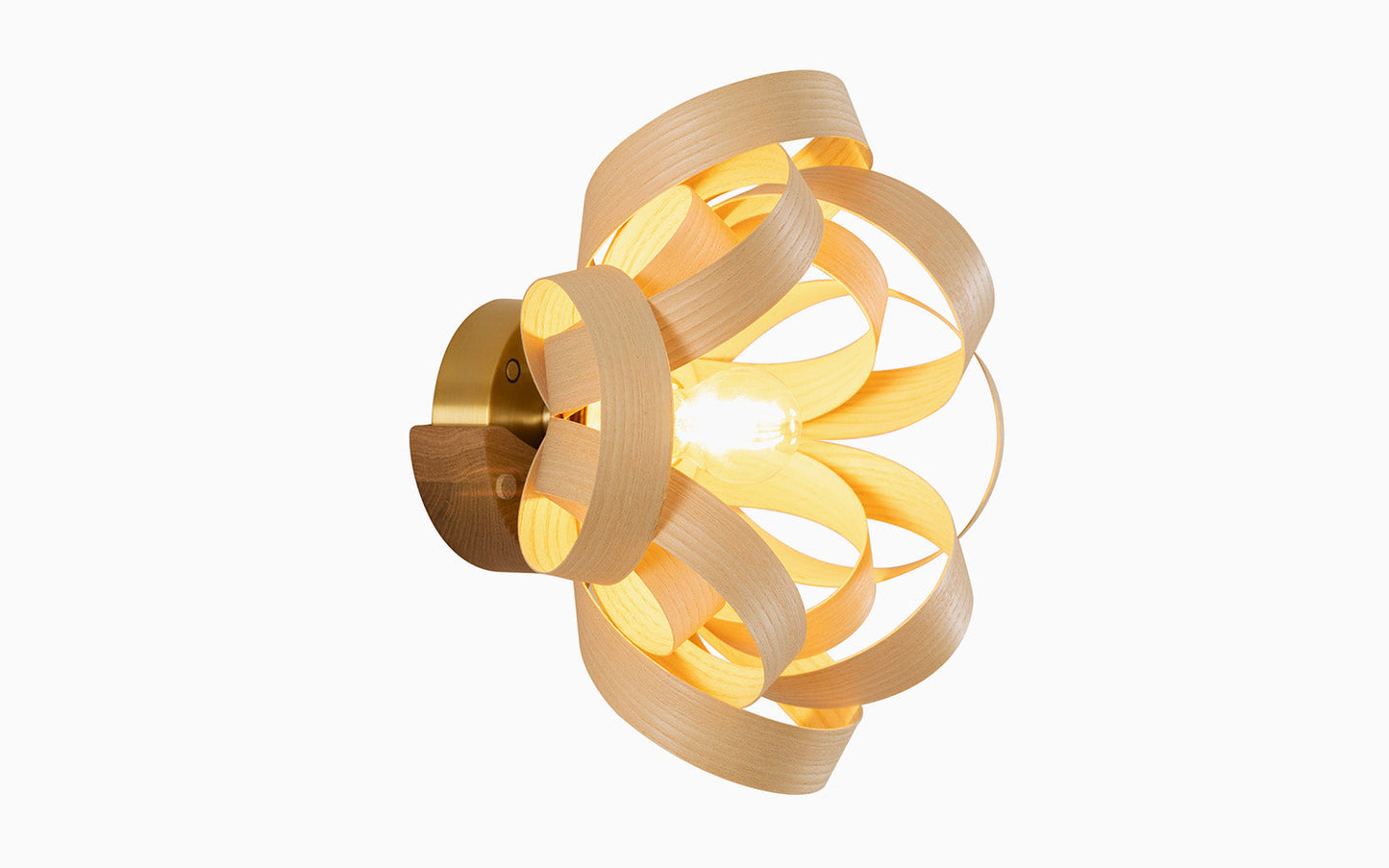 Skipper Wireless Wall Light - oak wood