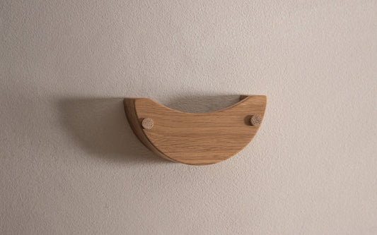 Wireless Wall Light Bracket - oak wood