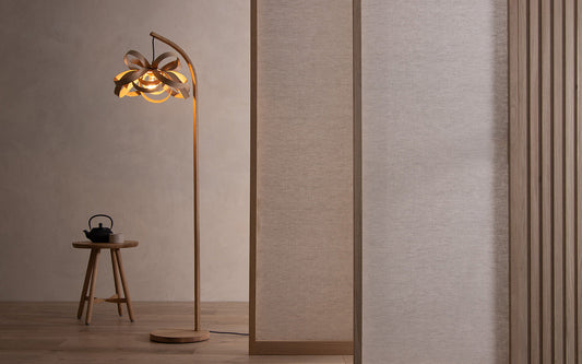 Skipper Small - Stem Floor Light - oak wood