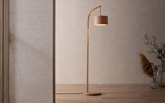 Stem Floor Light - oak wood