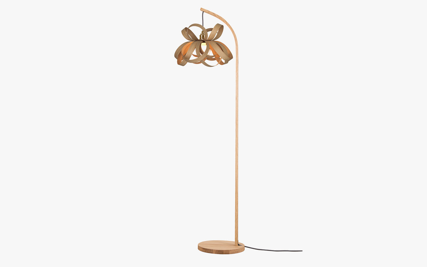 Skipper Small - Stem Floor Light - oak wood