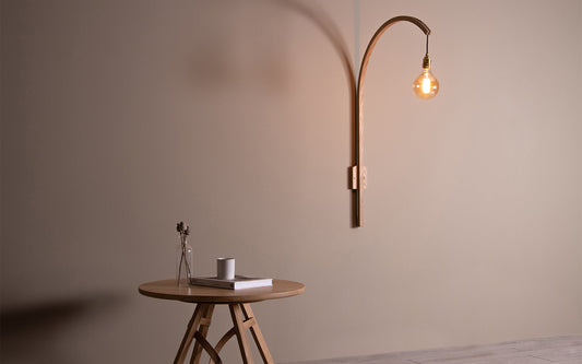 Tilow Wall Light Large - oak wood