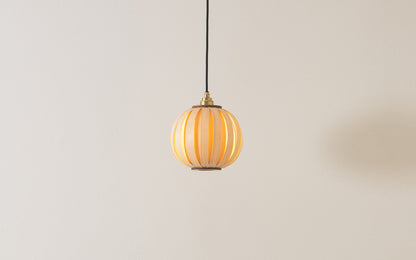 Urchin Globe Pendant - oak wood