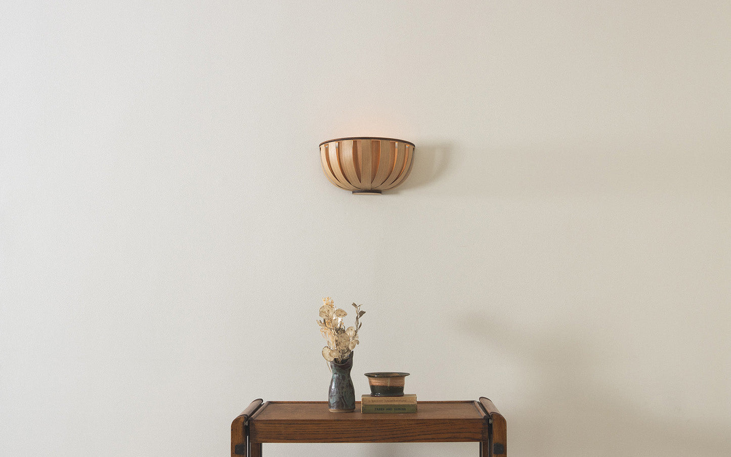 Urchin Wall Uplighter - oak wood