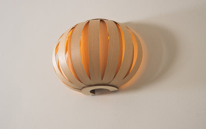 Urchin Wall Light - oak wood