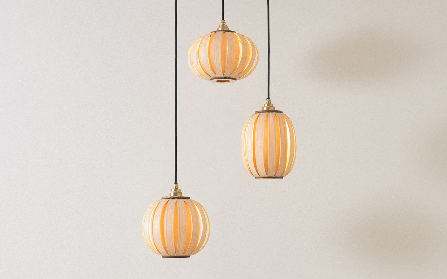 Urchin X-Small Range - Trio Cluster - oak wood