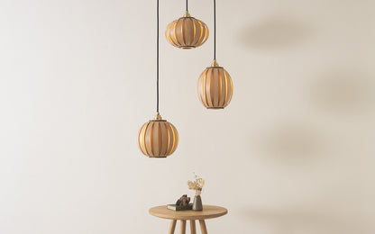 Urchin X-Small Range - Trio Cluster - oak wood