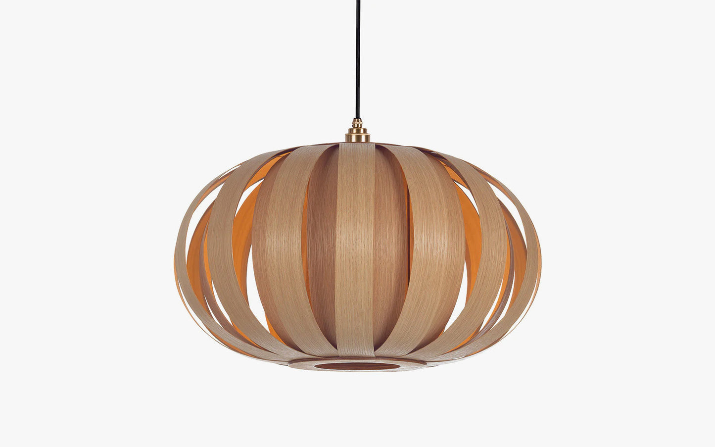 Urchin Pendant - oak wood