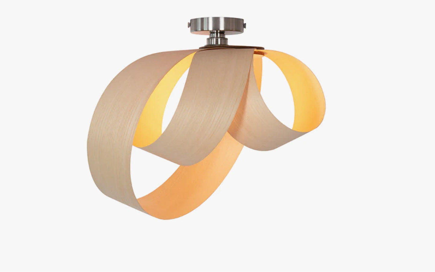 Verso Flush Ceiling Light - wood