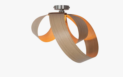 Verso Flush Ceiling Light - wood