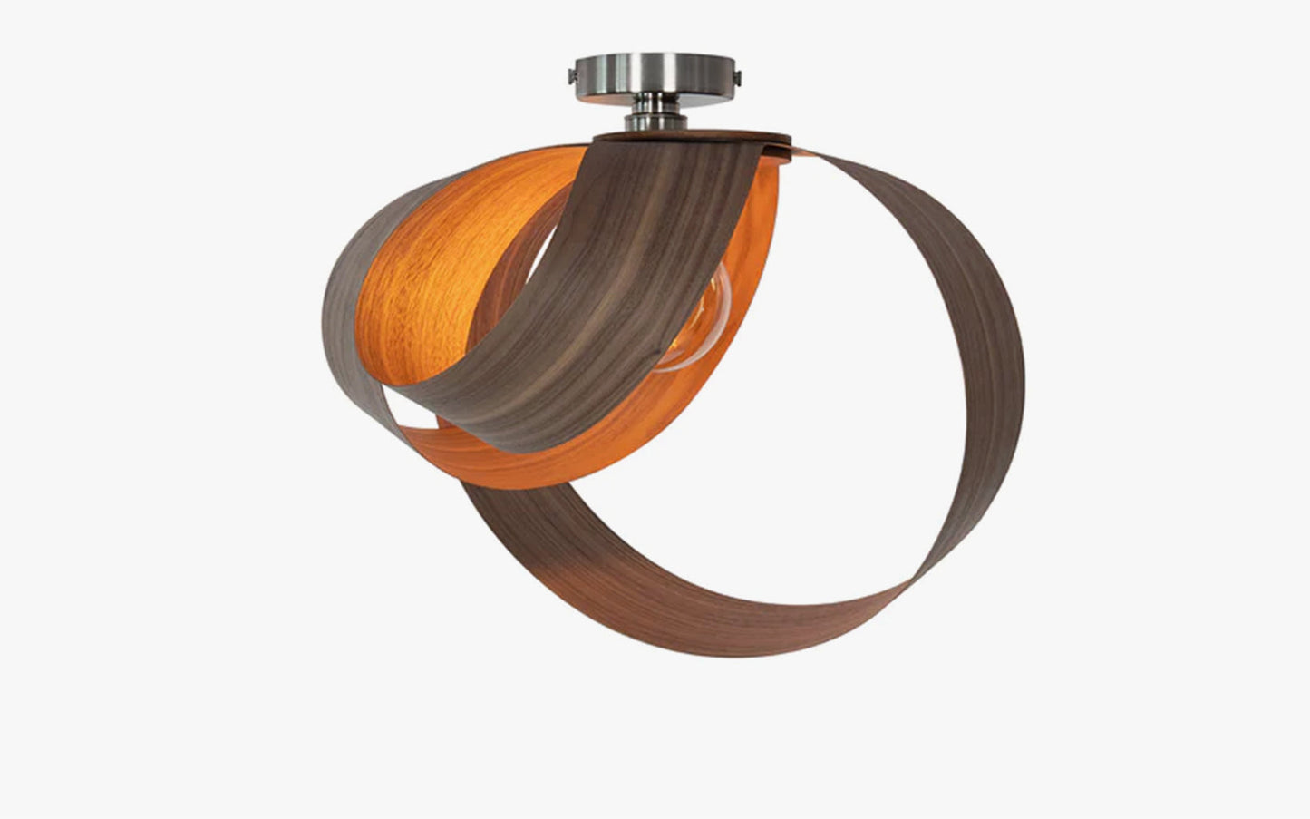 Verso Flush Ceiling Light - wood