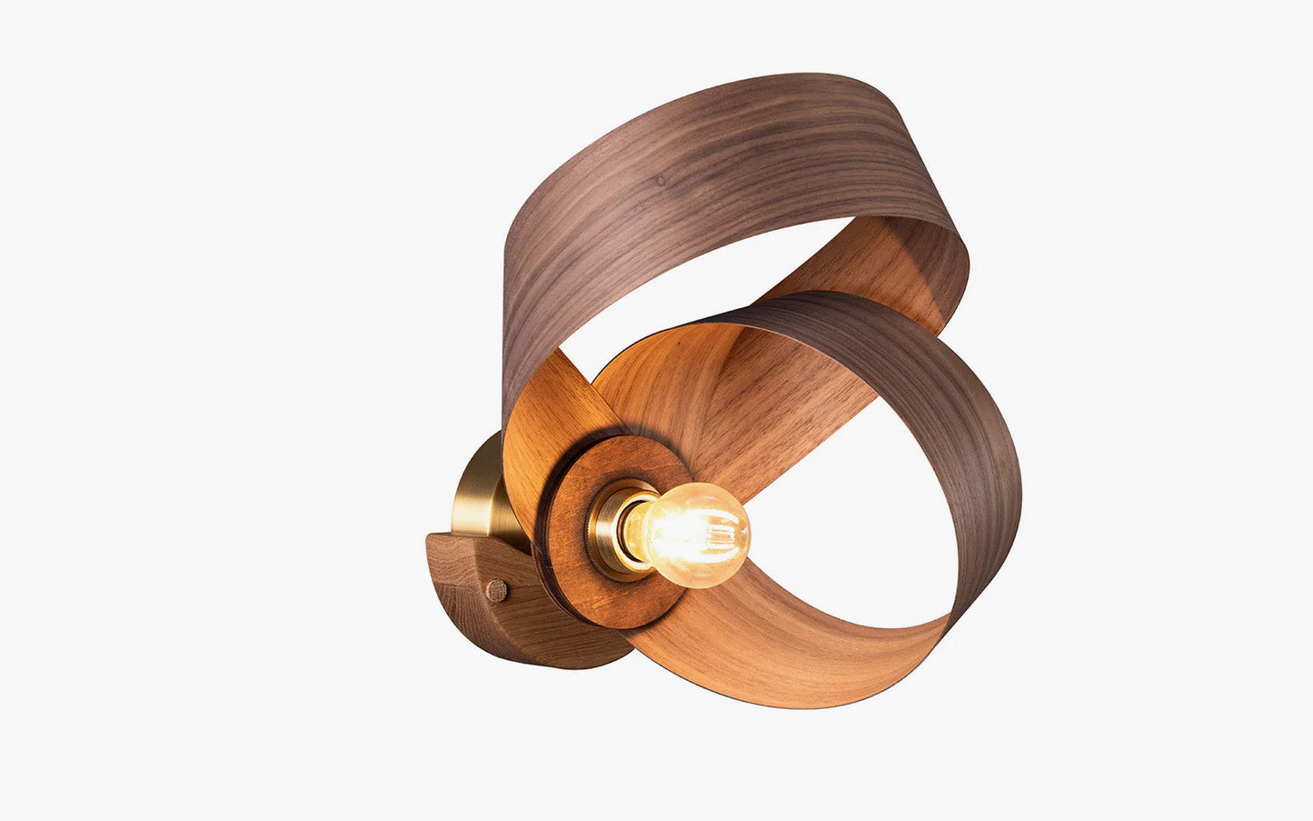 Verso Wireless Wall Light - oak wood