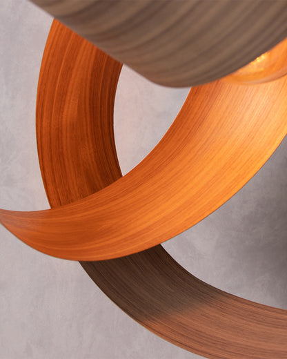 Verso Flush Ceiling Light - wood