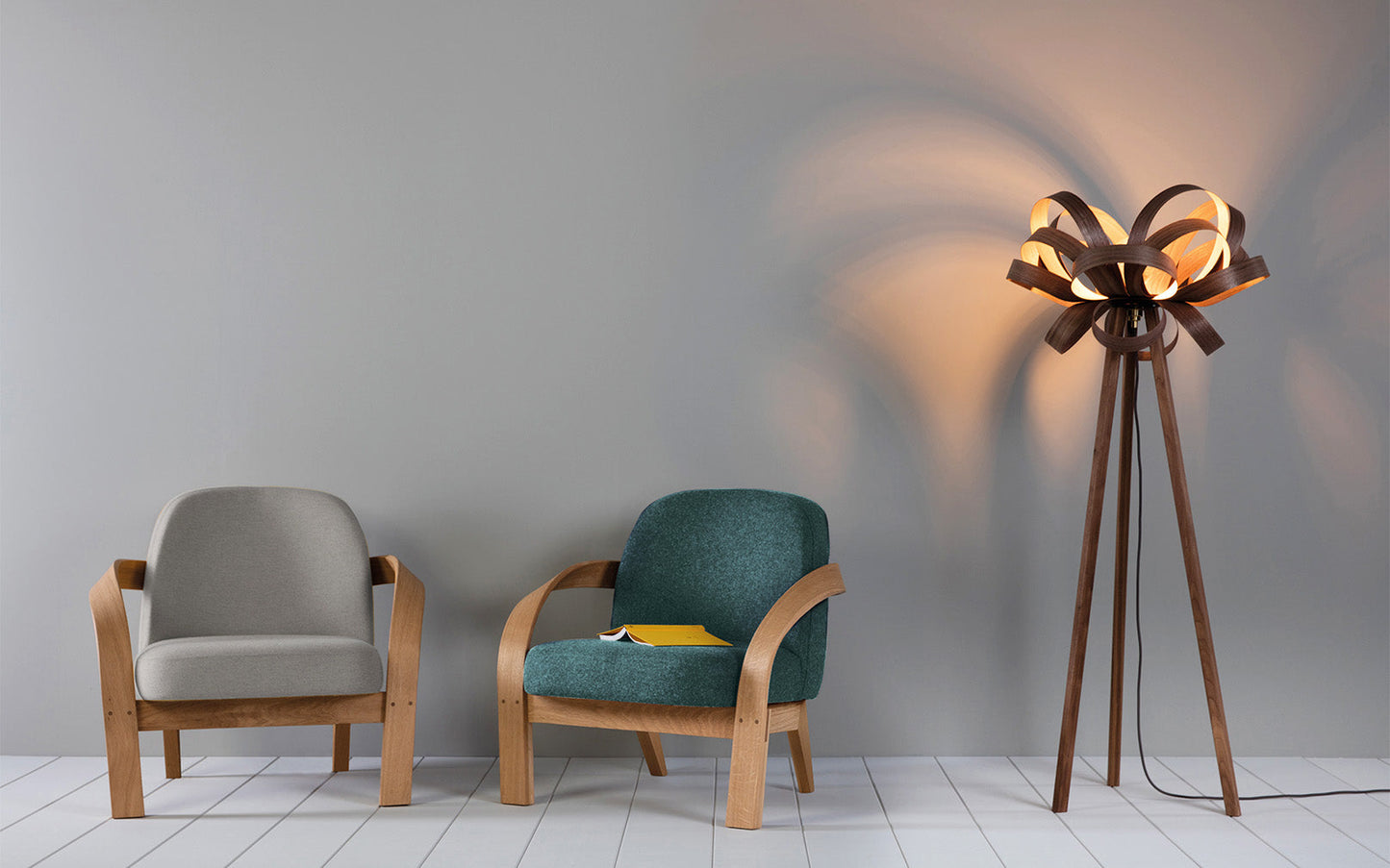 Skipper Floor Light - oak wood