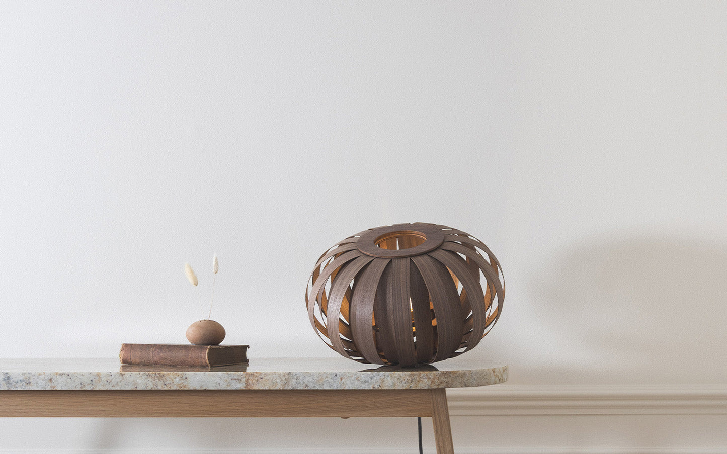 Urchin Table Light - oak wood