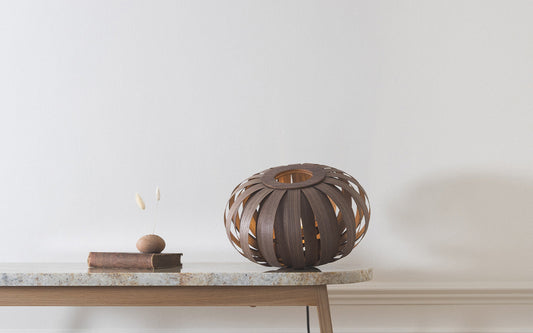 Urchin Table Light - oak wood