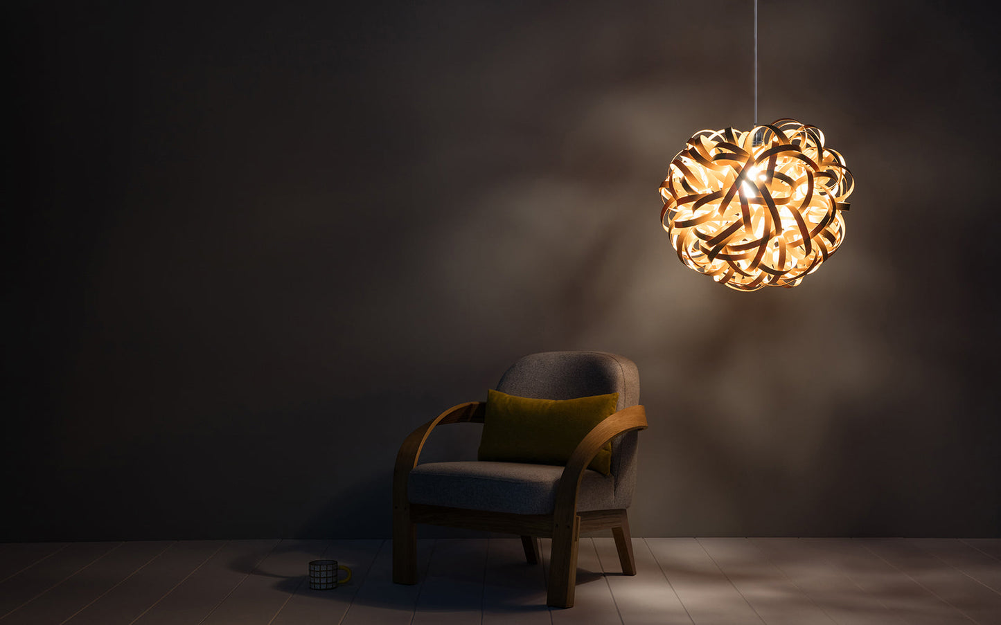 No.1 Pendant Giant - oak wood