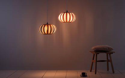 Urchin Pendant Small - oak wood